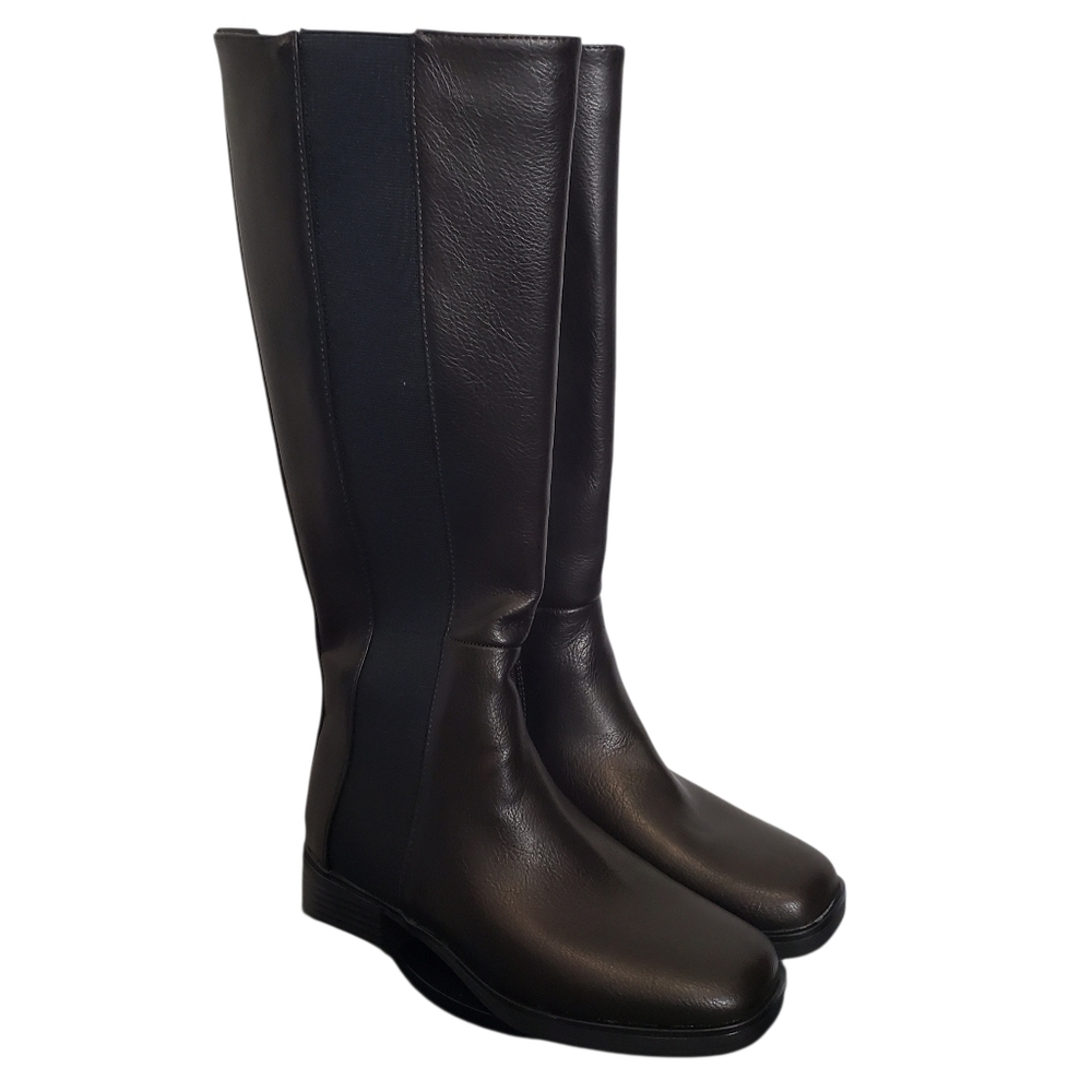 Aerosoles Daria Women's Knee-High Equestrian Boots Size 8.5 Color:Java Grainy - Picture 5 of 8